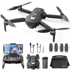 Drone GPS com Câmera 4K para Adultos, HS460 Dobrável, 26 Minutos de Voo, Motor Sem Escova, Siga-me e Retorno Automático, Holy Stone, Preto