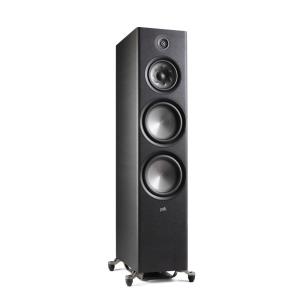 Caixa de som torre Polk Audio Reserve R700 preto para home theater estéreo 300W