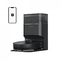 Robô Aspirador Dreame D20 Pro Plus 13.000Pa Sucção DuoBrush Esvaziamento Automático Preto