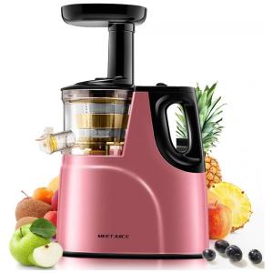 MEETJUICE Espremedor de Sucos Função Reversa Metálico, 110v, BAG WIZARD, Rosa