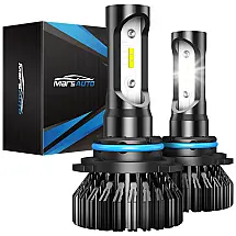 Kit Xenon Lâmpadas LED Branca 8000 Lumens 6000K, 9005, HB3, 2 Peças, MARSAUTO AHDM19005 W, Preto