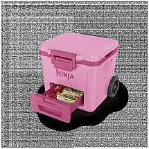 FrostVault 27.99 litros Wheeled geladeira with Dry Zone in Pink