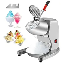 VEVOR Máquina de Raspadinha Industrial, Aço Inoxidável, 95 kg, h, 110V, 300W, Prata