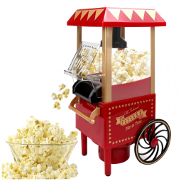 Máquina de Pipoca a Ar Quente, Pipoqueira Elétrica 1200W para Casa, com Colher Medidora de Milho,Saudável,Livre de Óleo e BPA