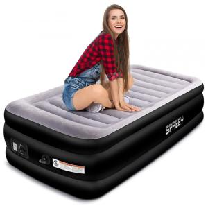 Colchão Inflável SPREEY SIZE, Preto e Cinza