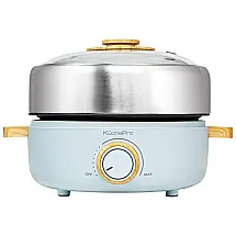 Panela Elétrica Multifuncional 2 em 1, Cpacidade 2.5L, Aço Inox, 700W, 110v, KUCHEPRO, Azul