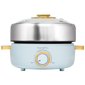 Panela Elétrica Multifuncional 2 em 1, Cpacidade 2.5L, Aço Inox, 700W, 110v, KUCHEPRO, Azul