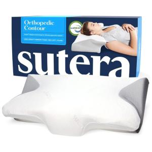 SUTERA Travesseiro Ortopédico para Cervical com Memória Ergonômica 59 x , 1 UN