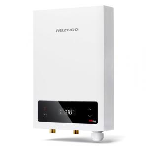 Aquecedor de Água Elétrico Tanqueless MIZUDO 14kW 240V Branco com Display LED e Vazão até 3,4 GPM