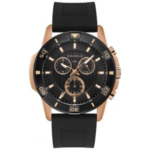 Relógio Masculino Analógico Quartzo de Silicone, CARAVELLE 45B157, Preto