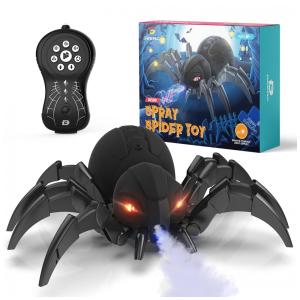 Robô Aranha DEERC com Controle Remoto para Crianças Acima de 5 Anos, Preto