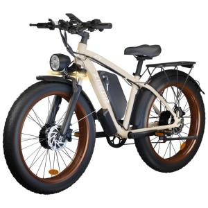 Bicicleta Elétrica ZEEGR 2000W para Adultos, Motor Duplo, Bateria 48V 22,4Ah, 96 km Autonomia, Pneus 26x4.0, Freio Hidráulico, Suspensão
