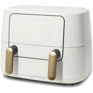 Fritadeira Elétrica AirFryer BOLCA 9L com Painel Digital e Temperatura Ajustável, 110V, Branca