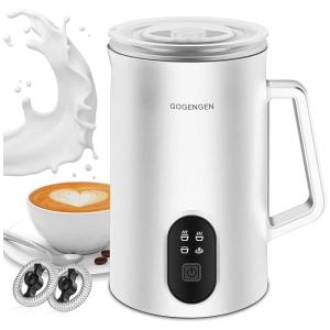 Espumador de Leite Elétrico, Capacidade 135 mL, Indicadores de LED, 110v, GOGENGEN GO 71, Branco