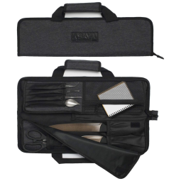 Asaya Estojo, Bolsa Portátil para Facas com 12 Slots, Facas não Incluídas, Preto