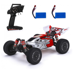 Carrinho de Controle Remoto Escala 114 até 60 km por hora, POWEREXTRA, Vermelho