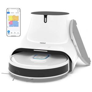 Aspirador de Pó Robô Neabot Q11 com Conexão via APP WI FI, Auto Esvaziamento e Mapeamento Multinível, 110V, Branco