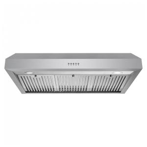 Coifa de parede sob gabinete 90cm COSMO inox escovado 646 m³/h comando por botão filtros permanentes inox LED 110V