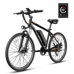 Bicicleta Elétrica Jasion EB5 – Aro 20", Dobrável, 7 Velocidades, Bateria Removível 36V/10.4Ah, Cor Preta