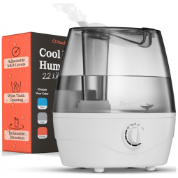 Umidificador Ultrassônico Portátil Peach Street 2,2 Litros até 24H e Giratório em 360 , Cinza