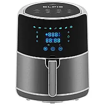 Fritadeira Elétrica AirFryer 5L, Painel Digital, 1400W, Aço Inox, 110V, ELPIS, Cinza - Cozinha Prática