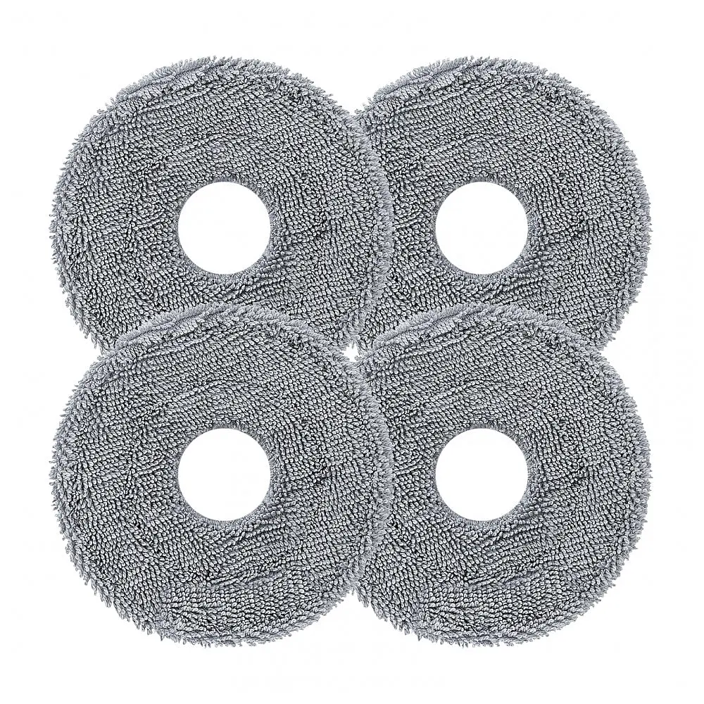 Mop de Reposição Roborock 4 Unidades Microfibra para Saros 20 e Qrevo Edge 2 Lavagem a 100 °C (212 °F)