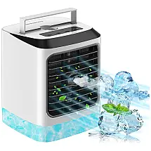 Climatizador de Ar Portátil de Mesa, Capacidade 480mL, 3 Velocidades, BESWARMY, Branco