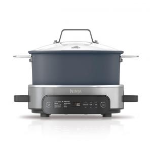 Panela Elétrica 6 Litros 8 em 1 Substitui 10 Ferramentas de Cozinha, 110V 1400W, Ninja MC1101, Azul