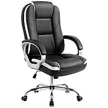 Neo Chair Cadeira de Escritório Ergonômica Giratória com Suporte Lombar e Altura Ajustáveis, Preta