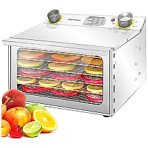 Mini Desidratador de Alimentos com 6 Bandejas em Aço Inoxidável, 110V 400W, Iproods