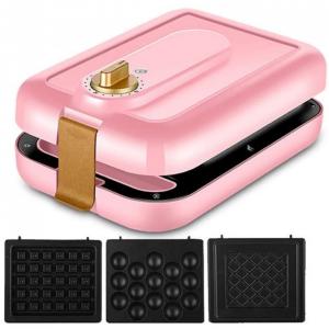 aasdf Mini Sanduicheira Antiaderente 600W 220V, c, Temporizador