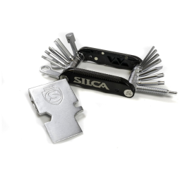 Kit de Reparo Emergencial de Bicicleta, 20 Funções, SILCA, Preto