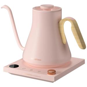 Chaleiras Elétrica 900mL em Aço Inoxidável com Controle de Temperatura, 110V, INTASTING CEK204, Branca