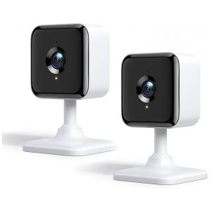 Câmera de Segurança Interna WiFi HD com Visão Noturna e Detecção de Som, 2 UN, Xbro, Branca