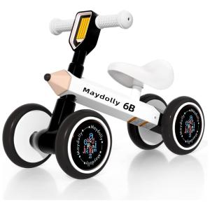 Bicicleta sem Pedal para Crianças de 12 a 24 Meses, Maydolly, Branca