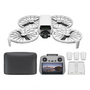 DJI Flip Fly More Combo Com Controlador Remoto RC 2 Com Tela, Drone Com Câmera 4K UHD Para Adultos, Decolagem na Palma da Mão