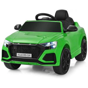 Carro Elétrico Infantil a Bateria 12V 2 Assentos com 3 Velocidades e Luzes LED, COSTZON, Verde