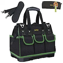 Bolsa de Ferramentas Organizadora com 12 Compartimentos, FASTECH, Preto