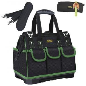 Bolsa de Ferramentas Organizadora com 12 Compartimentos, FASTECH, Preto