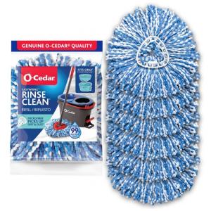 Refil Mop de Microfibra Lavável RinseClean O Cedar, 6 Unidades