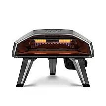 Forno de Pizza Ooni Koda 2 a Gás 14" Portátil Pedra Refratária Alta Temperatura 500°C Napolitana Externo Preto Fundição
