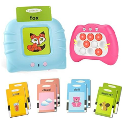 Flash Card em Inglês Educativo 224 Palavras para Crianças a Partir de 2 Anos, MOFGDNI, Azul