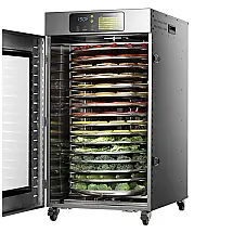 Desidratador de Alimentos Rotativo Septree DBC-16H 16 Bandejas 1500W 120V Cinza Metálico