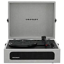 Vitrola Toca Discos 3 Velocidades, com USB, 45 RPM, 110v, CROSLEY CR8017B GY, Cinza