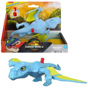 Figura de Ação de Dinossauro Fisher-Price Imaginext Jurassic World com Movimento de Asa Ativado por Crianças, Aproximadamente 19 cm