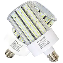 Yylight Lâmpada LED 800W 21000 Lumens 6000K Branca com Base E39, 2 Unidades, YYYLIGHT AC100 305V., Branco