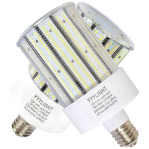 Yylight Lâmpada LED 800W 21000 Lumens 6000K Branca com Base E39, 2 Unidades, YYYLIGHT AC100 305V., Branco