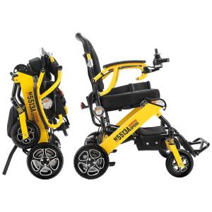 Cadeira de Rodas Elétrica Dobrável Reclinável para Adultos de até 150 kg, Innuovo, Amarela