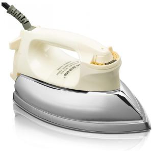 Ferro de Passar Seco Profissional com Base de Aço Inoxidável 700W, 110v, WASING, Branco