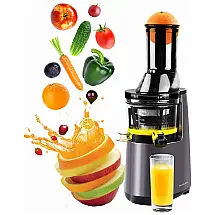 Espremedor Moedor Frutas Legumes 250W 40, 50 RPM Antioxidante, 110v, KOOLWOOM, Prateado